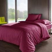 Housses de couettes Vent Du Sud Housse de couette Aubergine percale de...