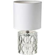 Lampes à poser Unimasa Lampe en verre abat jour blanc 28 cm