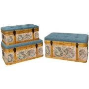 Malles, coffres de rangements Signes Grimalt Lot de 3 malles Pouf Mapp...