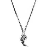 Collier Orusbijoux Collier Homme Argent Griffe D'enfer Et Tête De Mort