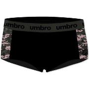 Shorties &amp; boxers Umbro Boxer Femme Microfibre CAM Noir Kaki