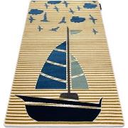 Tapis Rugsx Tapis PETIT SAIL bateau, voilier or 200x290 cm