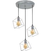 Lustres, suspensions et plafonniers Tosel Lustre grappe métal aluminiu...