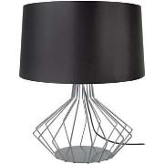 Lampes de bureau Tosel Lampe de salon filaire métal aluminium et noir