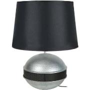 Lampes de bureau Tosel Lampe de salon globe métal aluminium et noir