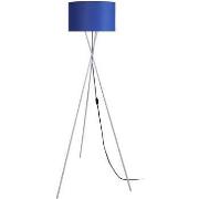 Lampadaires Tosel Lampadaire trépied métal aluminiumet bleu