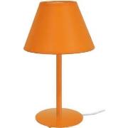 Lampes de bureau Tosel Lampe a poser demi-cylindrique métal orange
