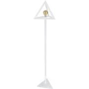 Lampadaires Tosel Lampadaire géométrique bois blanc