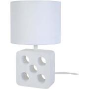 Lampes de bureau Tosel Lampe de chevet carré bois blanc