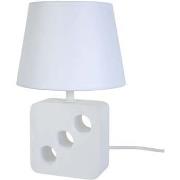 Lampes de bureau Tosel Lampe de chevet carré bois blanc