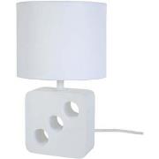 Lampes de bureau Tosel Lampe de chevet carré bois blanc