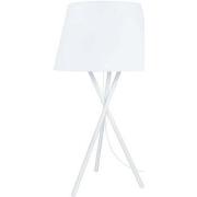 Lampes de bureau Tosel Lampe de chevet trépied métal blanc