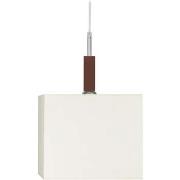 Lustres, suspensions et plafonniers Tosel Suspension carré bois blanc ...