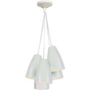 Lustres, suspensions et plafonniers Tosel Lustre grappe métal blanc d'...