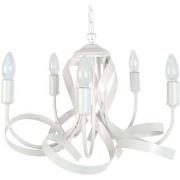 Lustres, suspensions et plafonniers Tosel Lustre multi bras métal blan...