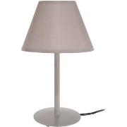 Lampes de bureau Tosel Lampe a poser demi-cylindrique métal taupe