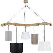 Lustres, suspensions et plafonniers Tosel Lustre poutre bois bois rust...