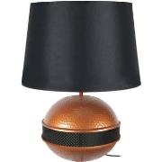 Lampes de bureau Tosel Lampe de salon globe métal cuivre et noir