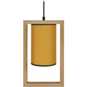 Lustres, suspensions et plafonniers Tosel Suspension carré bois foncé ...