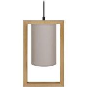 Lustres, suspensions et plafonniers Tosel Suspension carré bois foncé ...