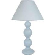 Lampes de bureau Tosel Lampe de chevet colonne bois gris bleu