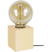 Lampes de bureau Tosel Lampe de chevet carré bois jaune