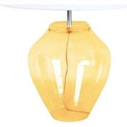 Lampes de bureau Tosel Lampe a poser vase verre jaune et blanc