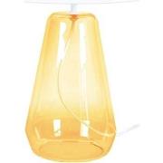 Lampes de bureau Tosel Lampe de chevet conique verre jaune et blanc