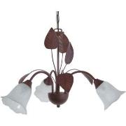 Lustres, suspensions et plafonniers Tosel Lustre multi bras métal marr...