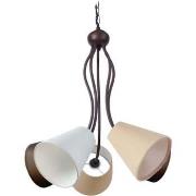 Lustres, suspensions et plafonniers Tosel Lustre multi bras métal marr...