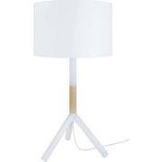 Lampes de bureau Tosel Lampe a poser droit bois naturel et blanc