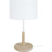 Lampes de bureau Tosel Lampe de chevet droit bois naturel et blanc