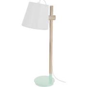 Lampes de bureau Tosel Lampe de bureau articulé bois naturel et bleu