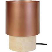 Lampes de bureau Tosel Lampe de chevet cylindrique métal naturel et cu...