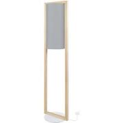 Lampadaires Tosel Lampadaire colonne bois naturel et gris