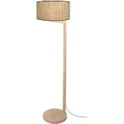 Lampadaires Tosel Lampadaire droit bois naturel et multicolore