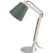 Lampes de bureau Tosel Lampe de bureau articulé bois naturel et vert