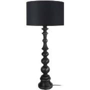 Lampes de bureau Tosel Lampe a poser colonne bois noir