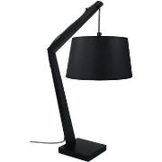 Lampes de bureau Tosel Lampe de chevet arqué bois noir