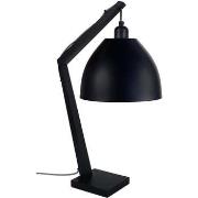 Lampes de bureau Tosel Lampe de chevet arqué bois noir