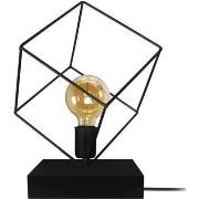 Lampes de bureau Tosel Lampe a poser géométrique métal noir