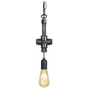 Lustres, suspensions et plafonniers Tosel Suspension ampoule métal noi...