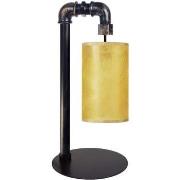 Lampes de bureau Tosel Lampe de chevet arqué métal noir et jaune