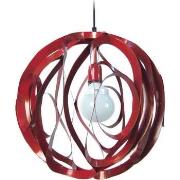 Lustres, suspensions et plafonniers Tosel Suspension globe métal rouge...