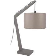 Lampes de bureau Tosel Lampe de chevet arqué bois taupe