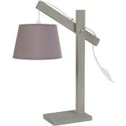 Lampes de bureau Tosel Lampe de bureau articulé bois taupe