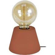 Lampes de bureau Tosel Lampe de chevet conique bois terre cuite