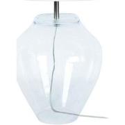 Lampes de bureau Tosel Lampe a poser vase verre transparent et blanc