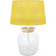 Lampes de bureau Tosel Lampe a poser amphore liègetransparent et jaune