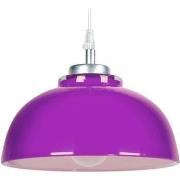 Lustres, suspensions et plafonniers Tosel Suspension dôme verre violet